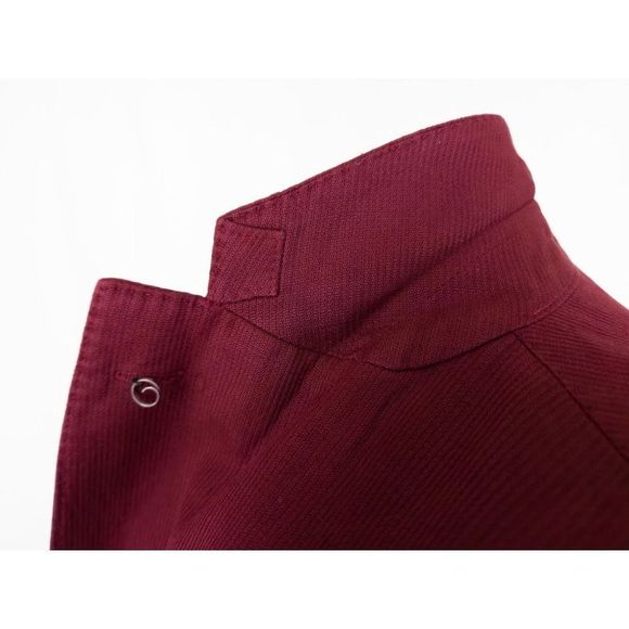 Men's Burgundy Blazer - Picture 7 of 12